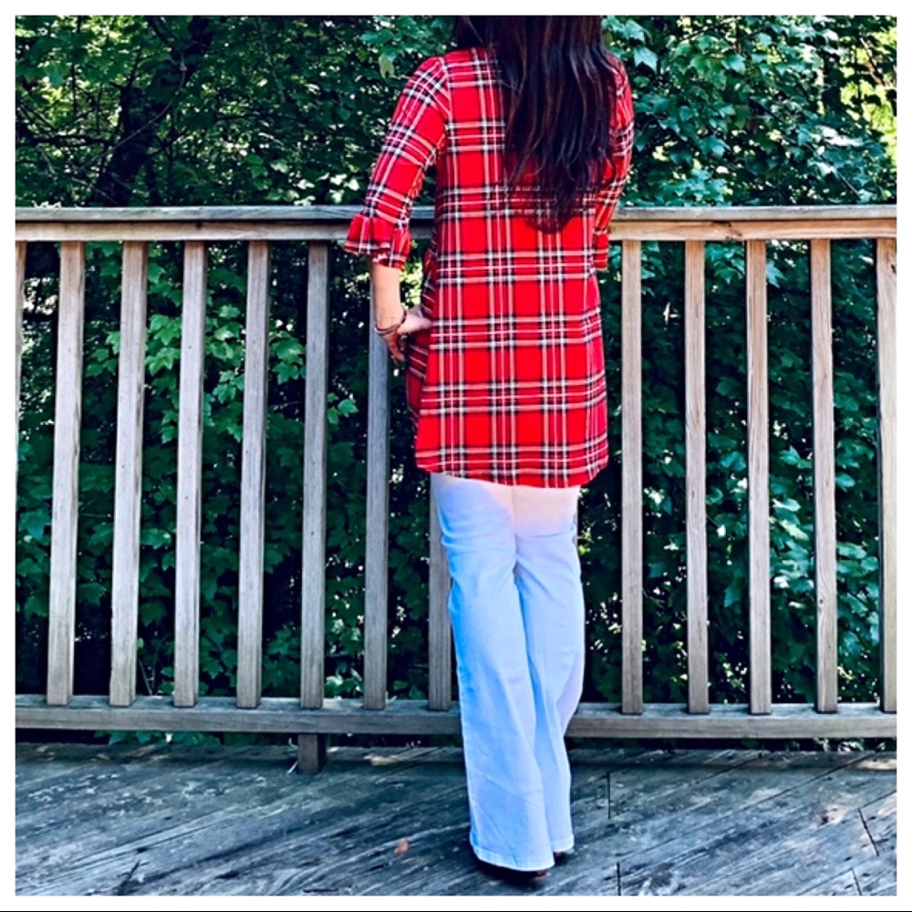 ✨LAST ONE✨Red plaid tunic top - Picture 8 of 8